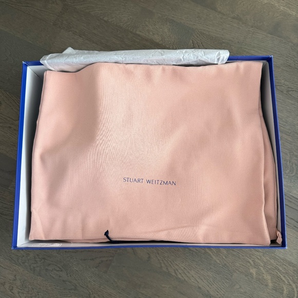 NWT Stuart Weitzman Navy Blue Genna City 25 Suede Over-Knee Boot W9/40 - Picture 8 of 9